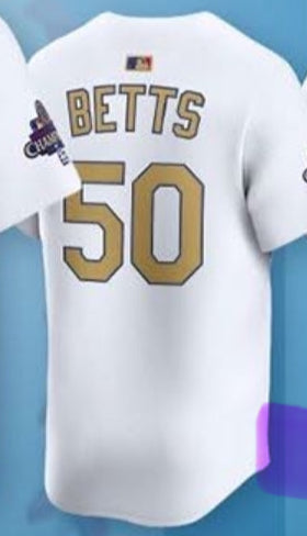 Dodgers Gold Champion jersey
