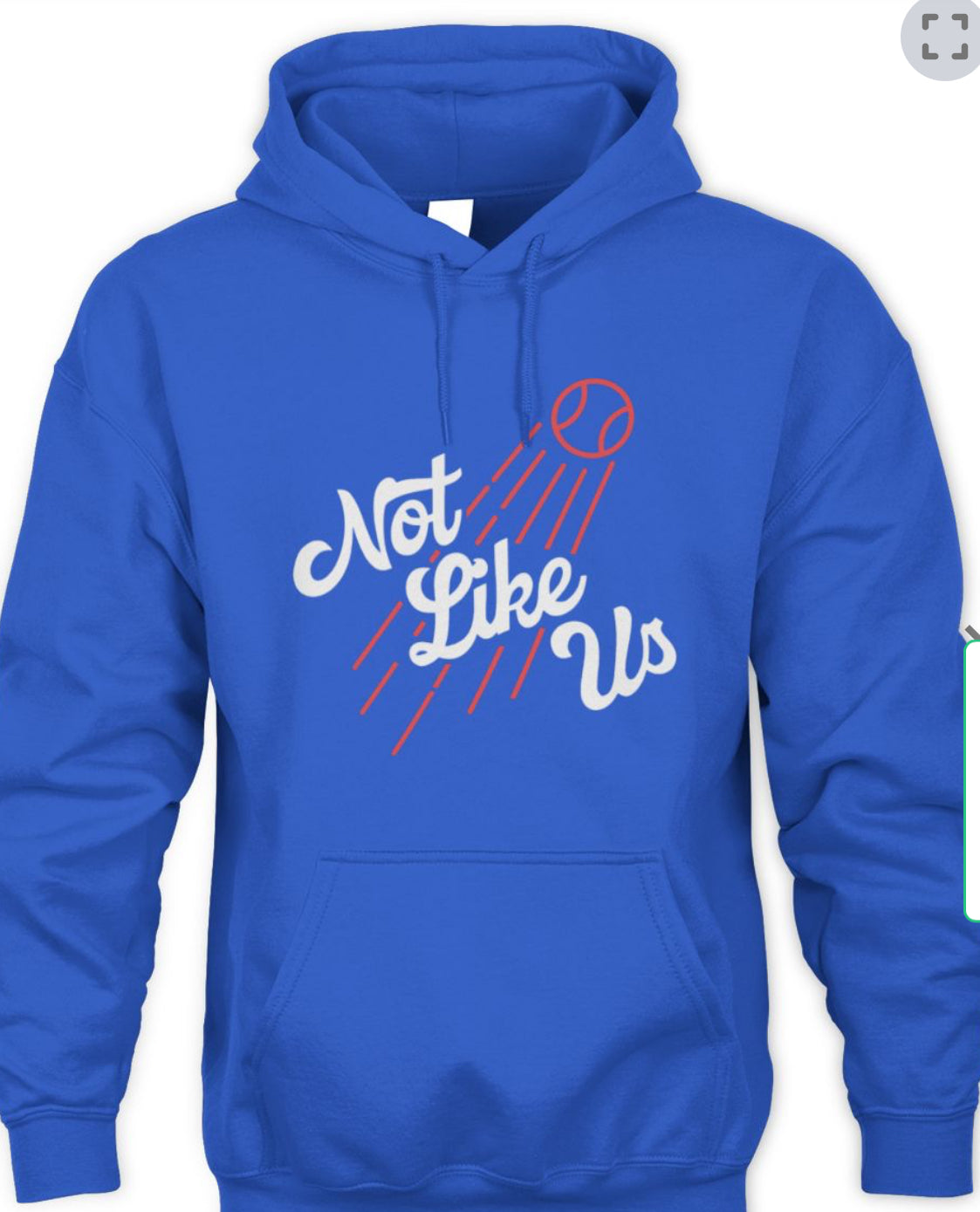 Dodgers They are not like us hoodie