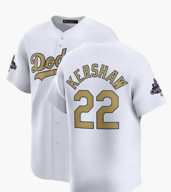 Dodgers Gold Champion jersey