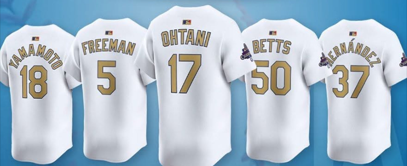 Dodgers Gold Champion jersey