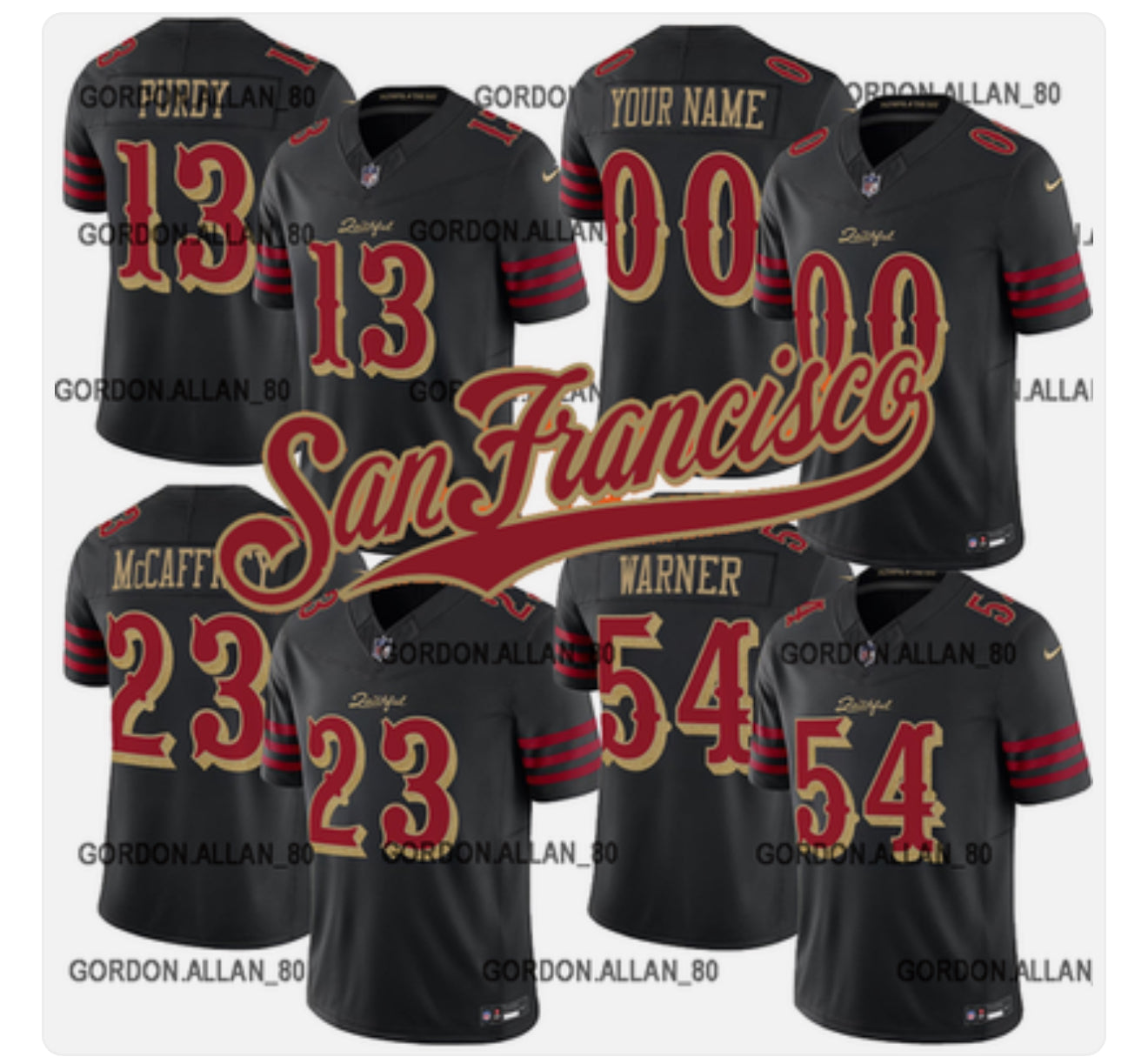 49rs jerseys customize your name