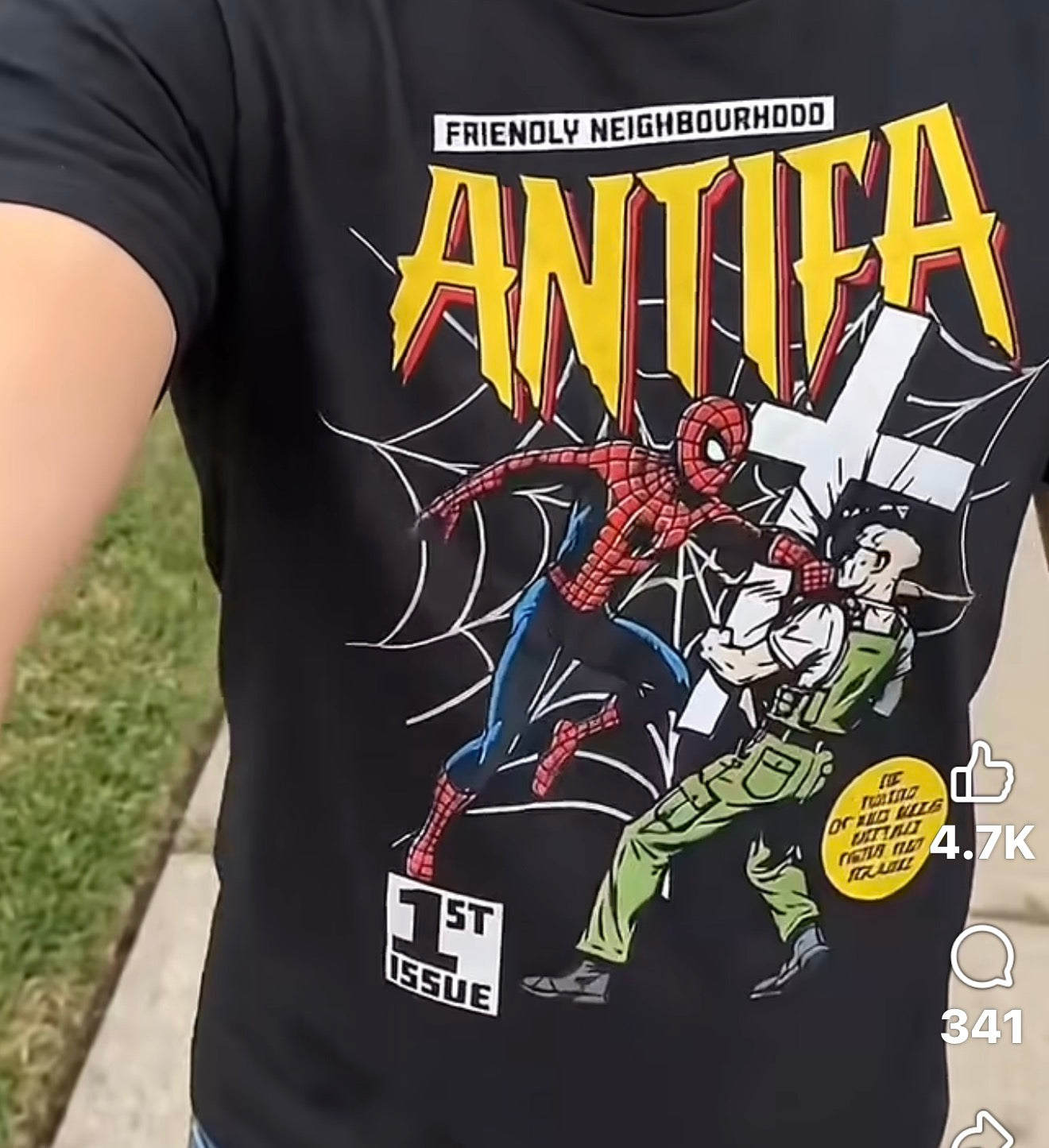Spider man t shirt