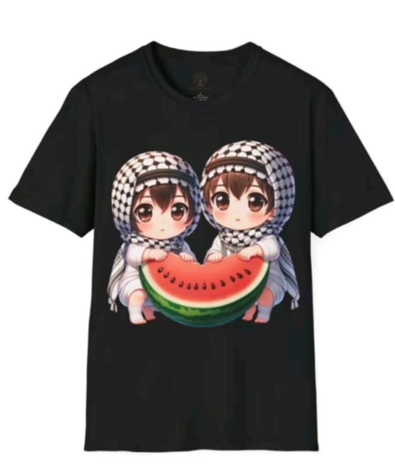 T SHRT PALESTINIAN CARTOON CUSTOM TSHIRT