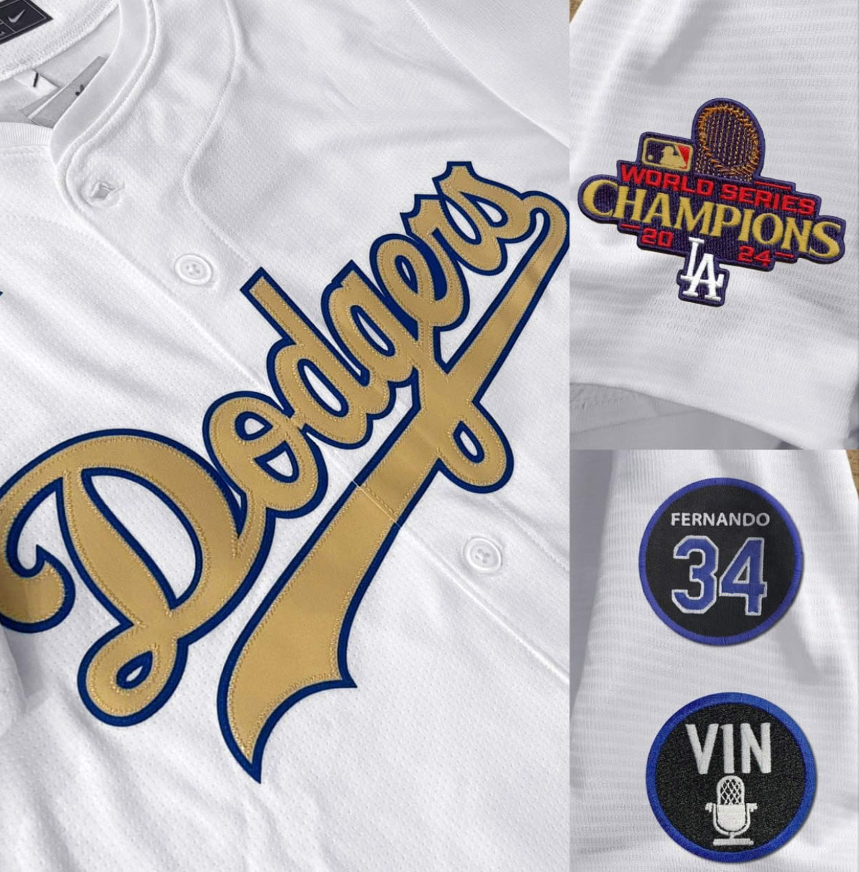 Dodgers Gold Champion jersey
