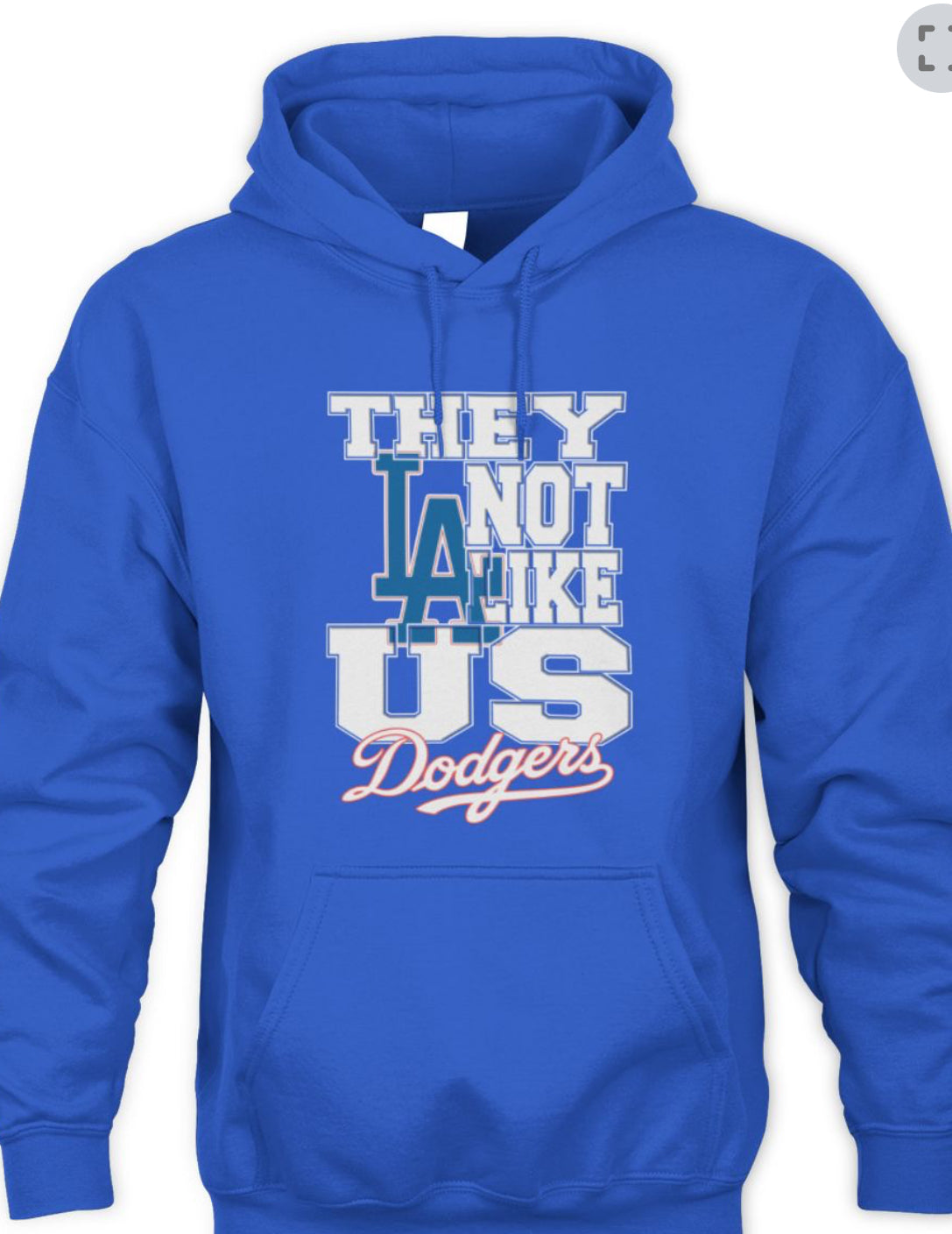 Dodgers They are not like us hoodie