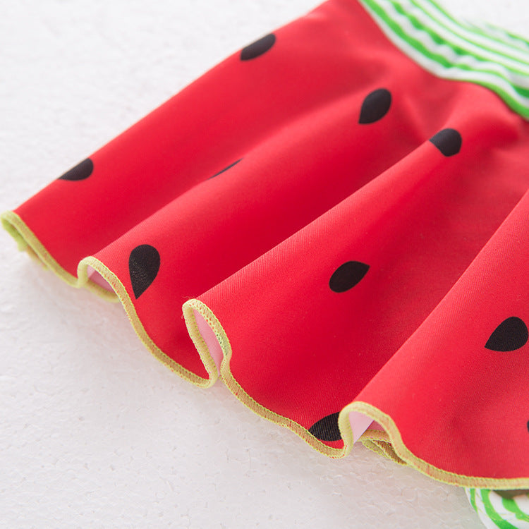 Children's Hot Spring Watermelon Split Swimsuit For Girls