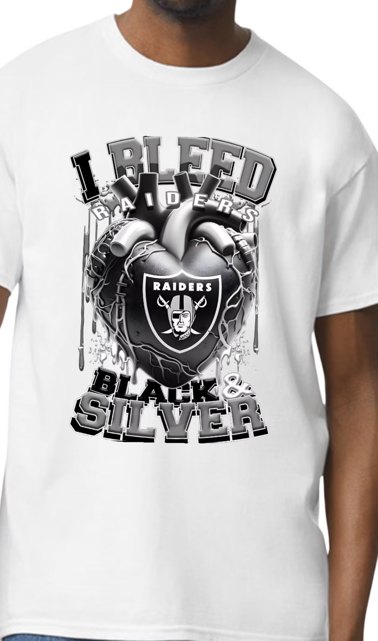I bleed raiders t shirts