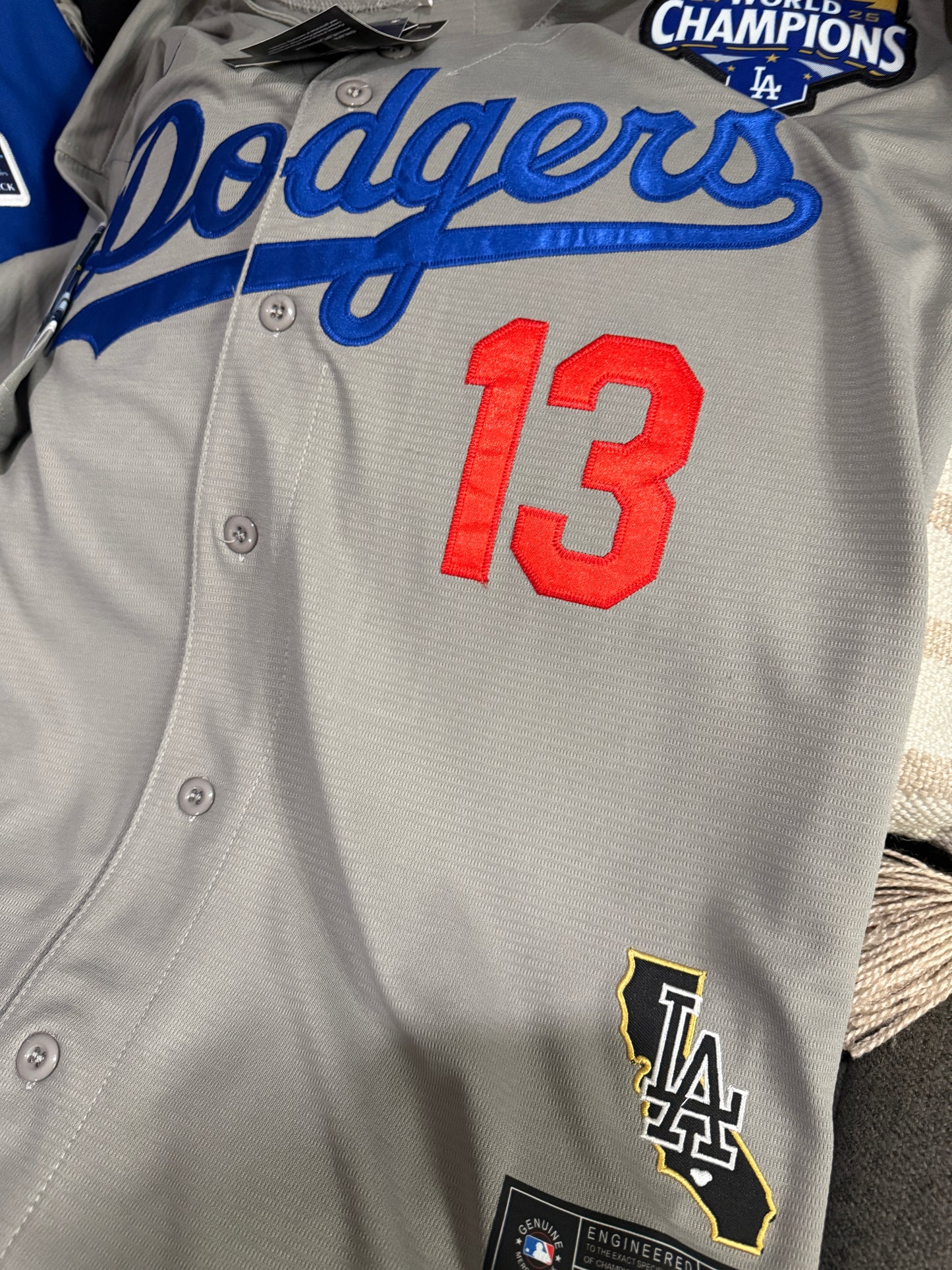 Dodgers Muncy custom jersey