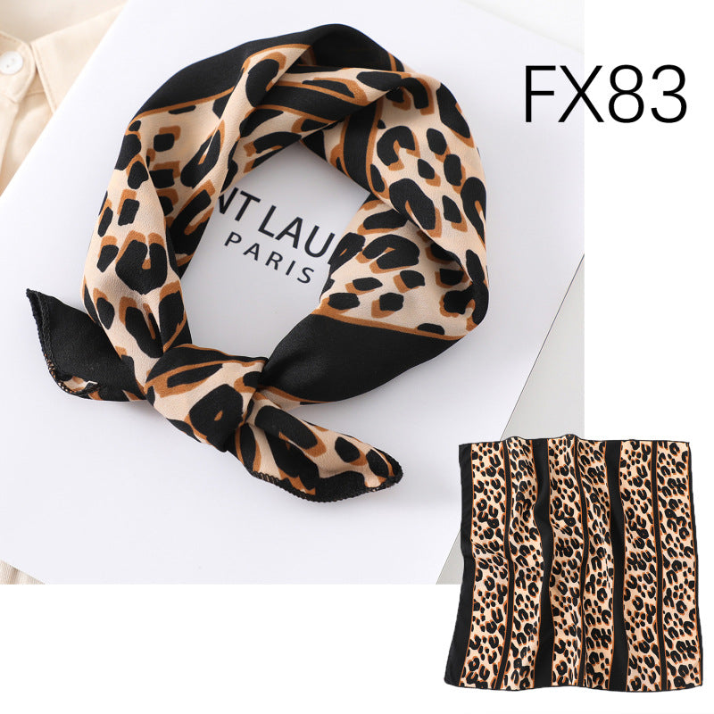 Small Square Scarf Women's Silk Scarf Decorative Scarf