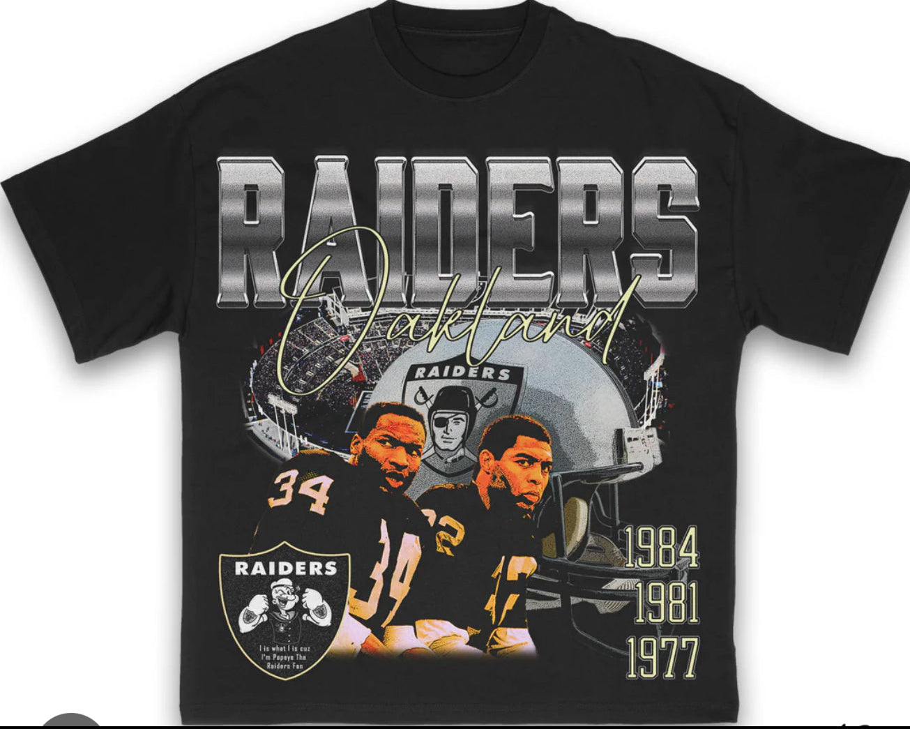Raiders t shirts