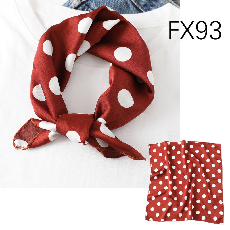 Small Square Scarf Women's Silk Scarf Decorative Scarf