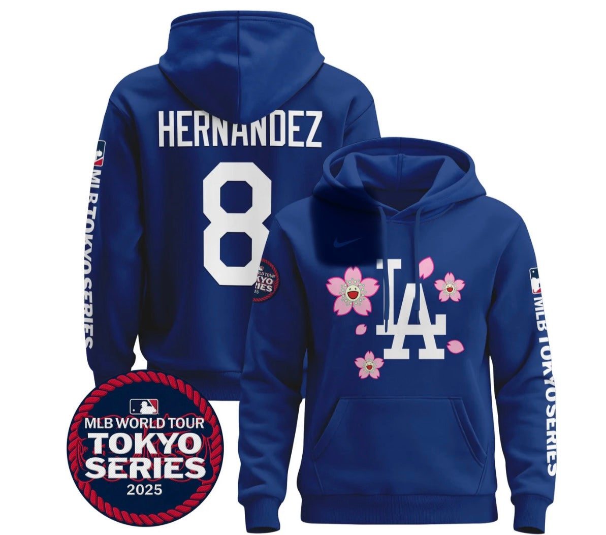 Dodgers Tokio 2025 Custom hoodies