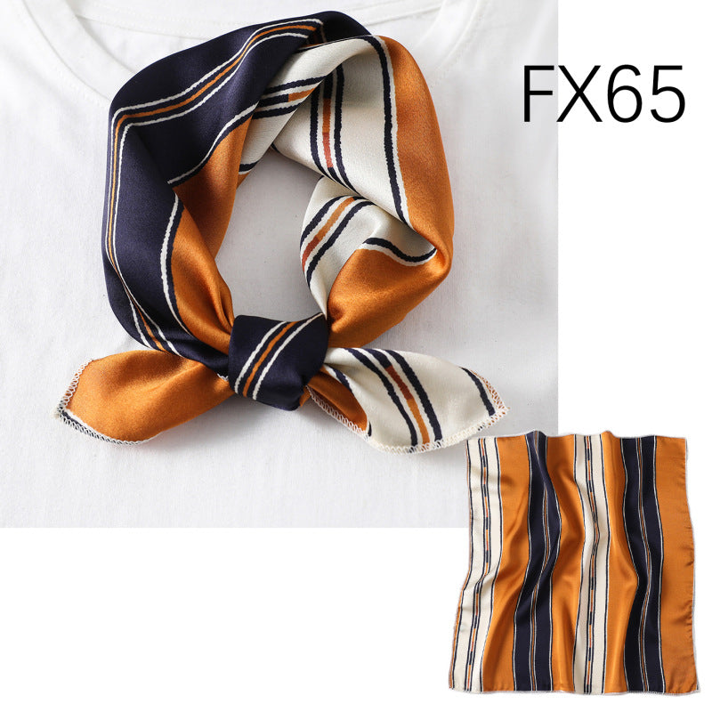 Small Square Scarf Women's Silk Scarf Decorative Scarf