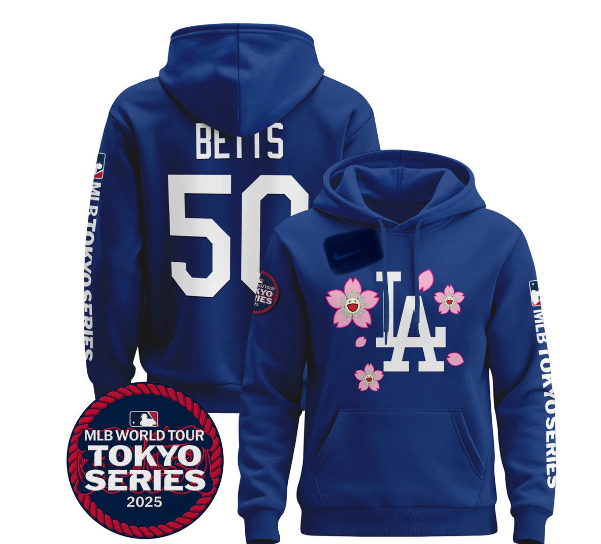 Dodgers Tokio 2025 Custom hoodies