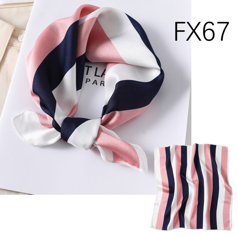 Small Square Scarf Women's Silk Scarf Decorative Scarf