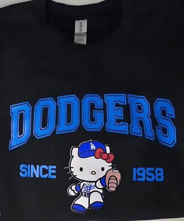 Hello kitty dodgers tshirt