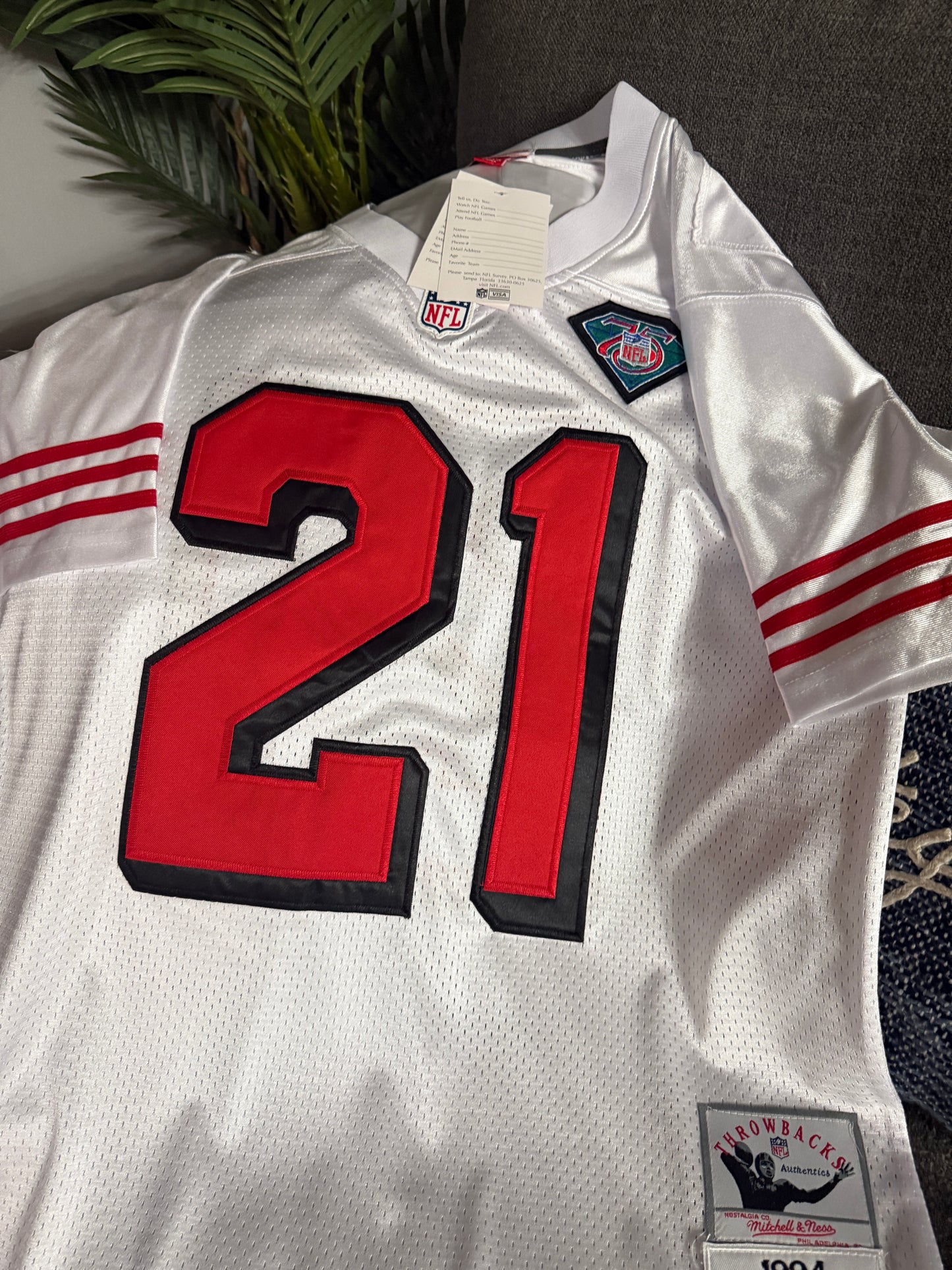 49rs Neon sanders custom jersey