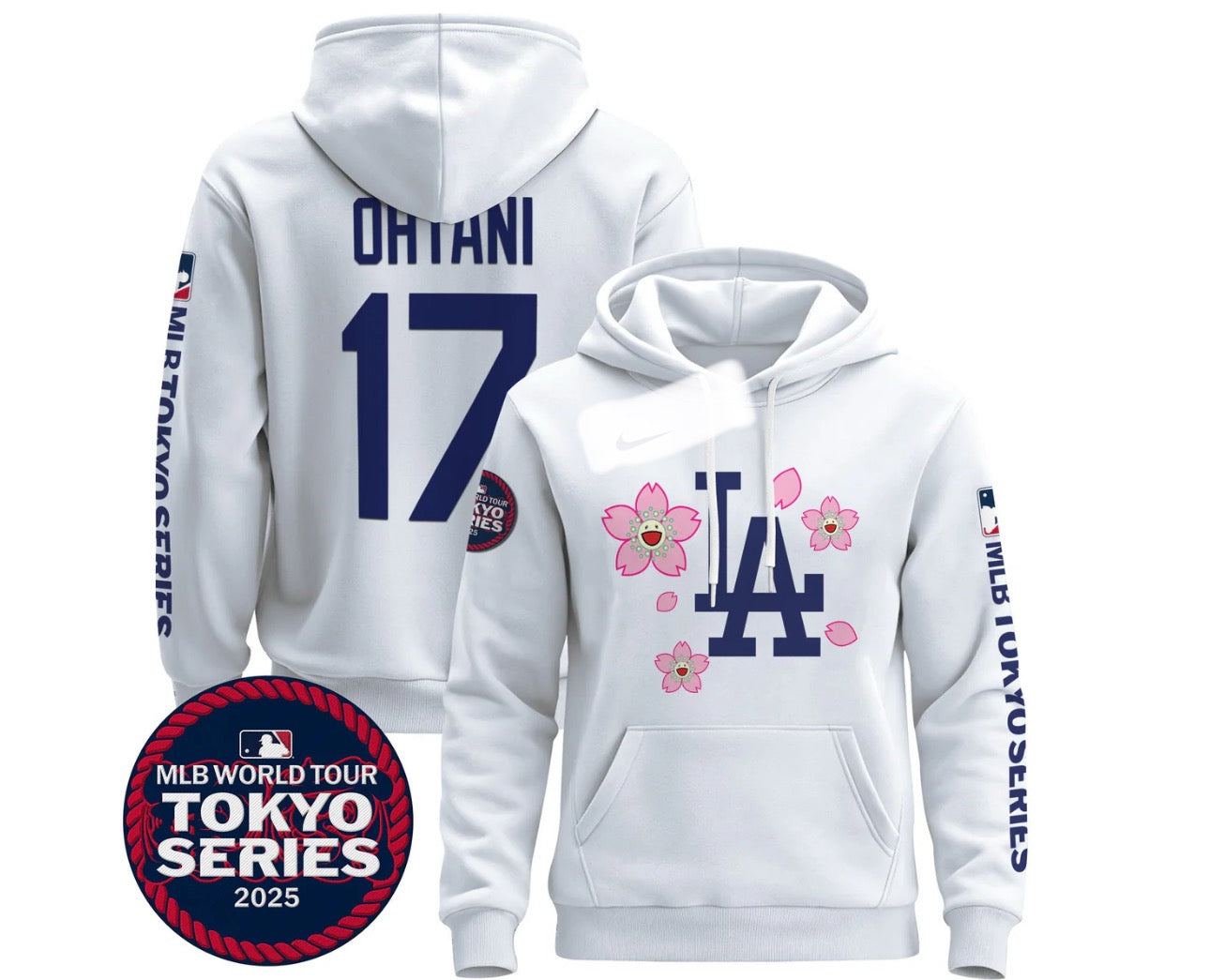 Dodgers Tokio 2025 Custom hoodies