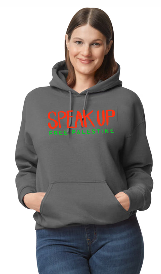 SPEAK UP FREE PALESTINE HOODIES