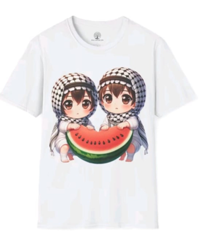 T SHRT PALESTINIAN CARTOON CUSTOM TSHIRT