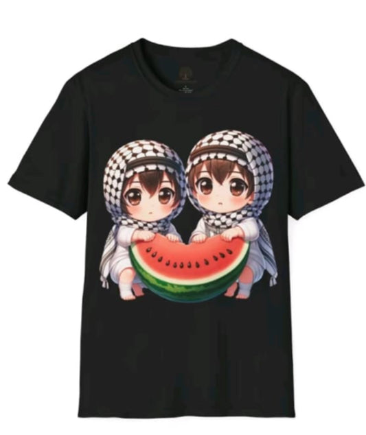 T SHRT PALESTINIAN CARTOON CUSTOM TSHIRT
