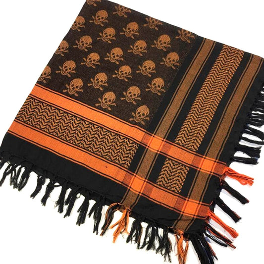 Skull Men's Scarf Keffiyeh Palestine Shemagh Head Neckwarmer Desert Arabic Shemagh Shawl Neck Military Tactical Paintball Mask