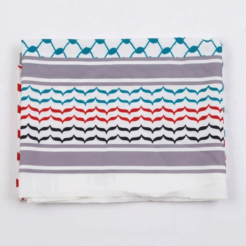 Mens Shemagh Scarves Keffiyeh Square Scarf Geometric Jacquard Arab Headscarf Multifunctional Bandana Shawl Wrap Headwear