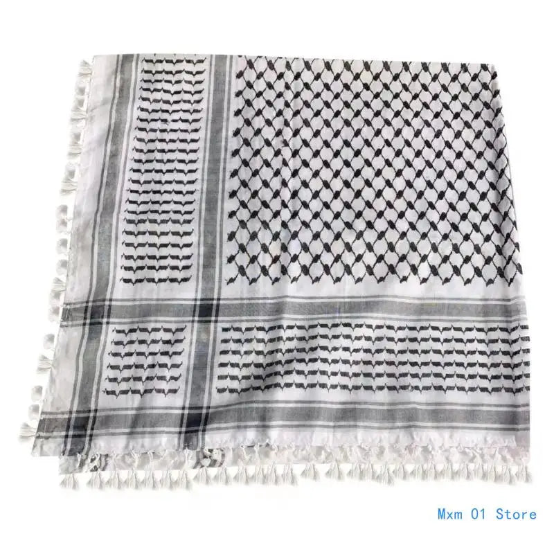 Arab Shemagh Scarf Outdoor Hiking Desert Scarves Muslims Hijab for Men Women Drop shipping