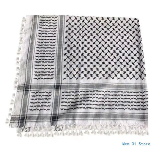 Arab Shemagh Scarf Outdoor Hiking Desert Scarves Muslims Hijab for Men Women Drop shipping
