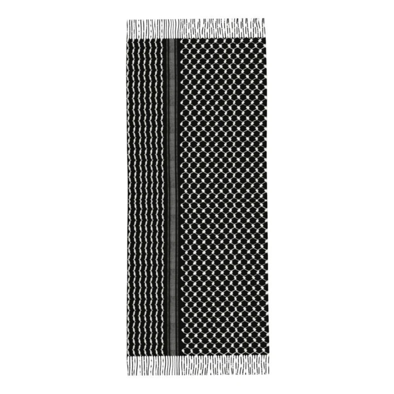 Breathable Man Outdoor Keffiyeh Ethnic Palestine Scarf Anti Uv Keffiyeh Dropship