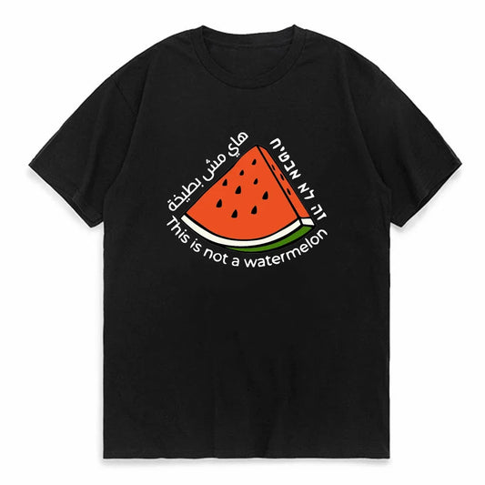 T shirts This Is Not A Watermelon Palestine Collection T Shirt Shirts Harajuku Hip Hop Round Neck Short Sleeve Man Woman T-Shirt Top Tee